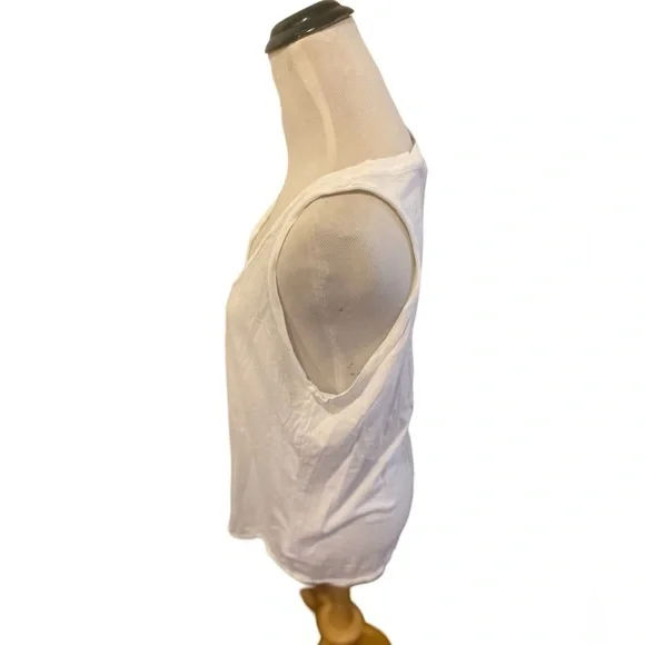 AG Women’s White Tank Top - Size M - Picture 5 of 6